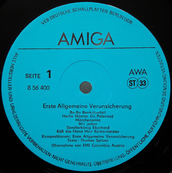 EAV (Erste Allgemeine Verunsicherung) : Erste Allgemeine Verunsicherung (LP, Comp, Big)