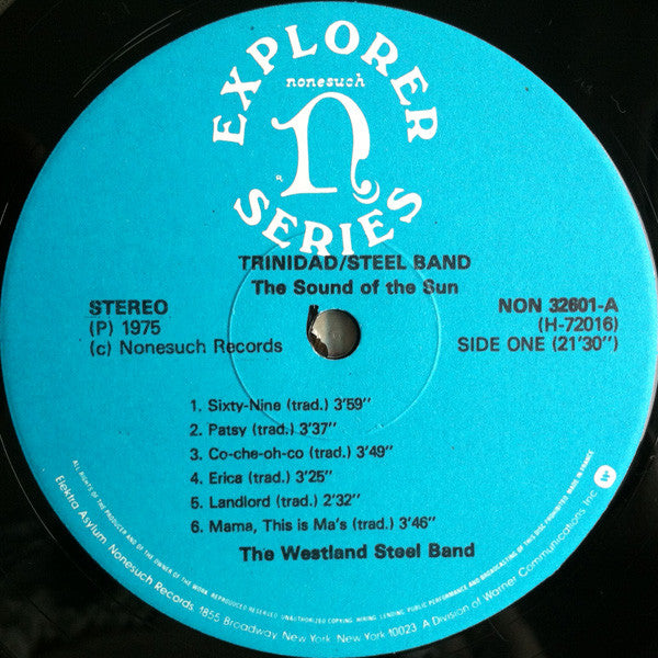 The Westland Steel Band : The Sound Of The Sun (LP)