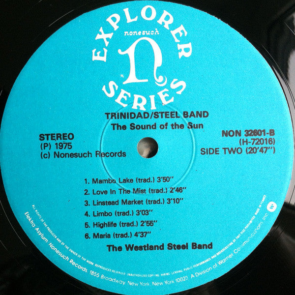 The Westland Steel Band : The Sound Of The Sun (LP)