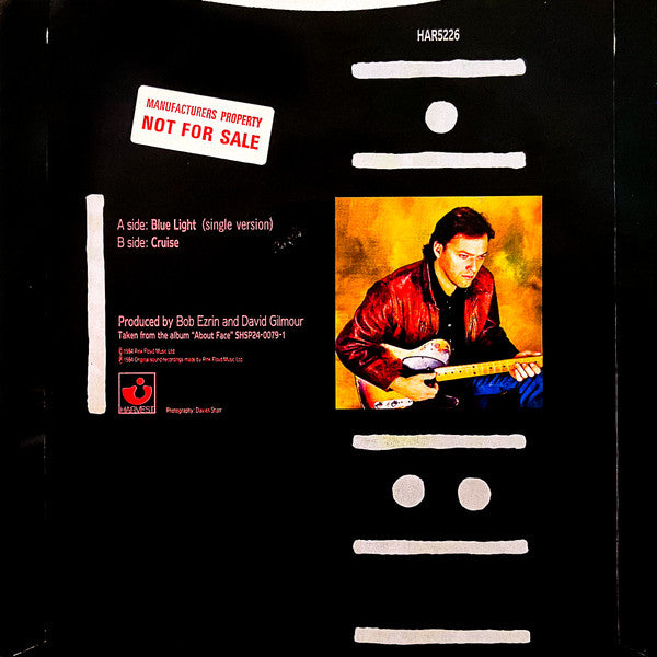 David Gilmour : Blue Light (7", Single)