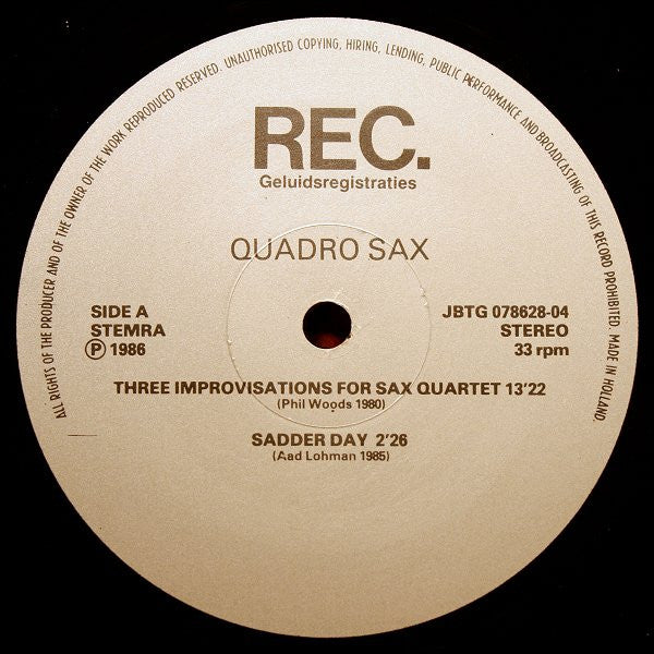 Quadro Sax : Quadro Sax (LP, Album)