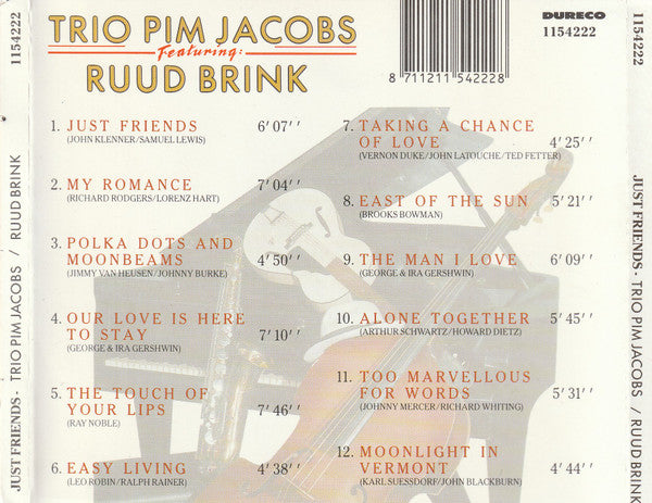 The Pim Jacobs Trio Featuring Ruud Brink : Just Friends (CD, Album)