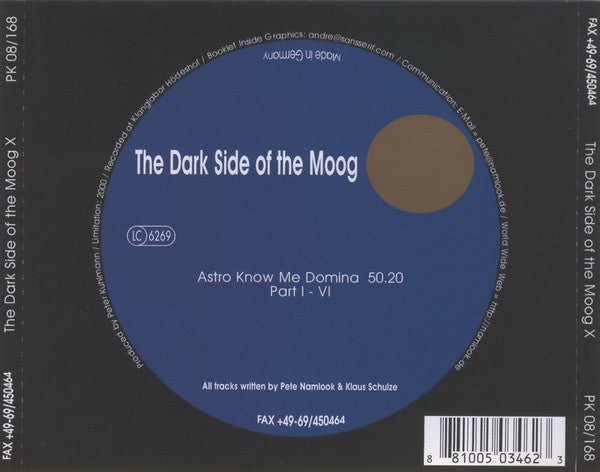 The Dark Side Of The Moog : The Dark Side Of The Moog X (CD, Album, Ltd)