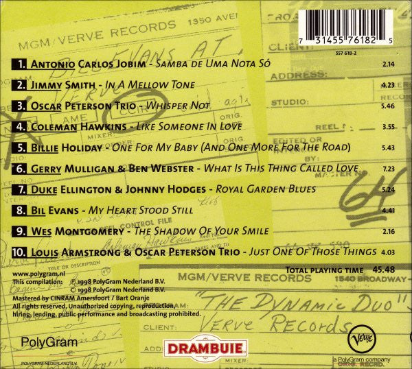 Various : Verve Master Edition Drambuie (CD, Comp, Smplr, Dig)