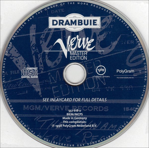 Various : Verve Master Edition Drambuie (CD, Comp, Smplr, Dig)