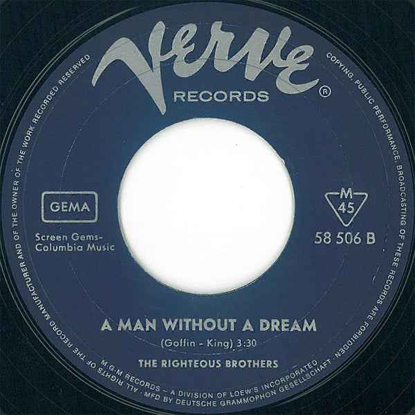 The Righteous Brothers : On This Side Of Goodbye (7", Single, Mono)