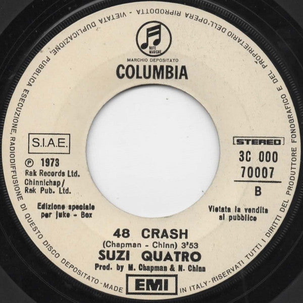 Pink Floyd / Suzi Quatro : Point Me At The Sky  / 48 Crash (7", Single, Jukebox)