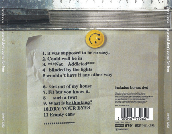 The Streets : A Grand Don't Come For Free (CD, Album, RE + DVD-V, PAL + S/Edition)