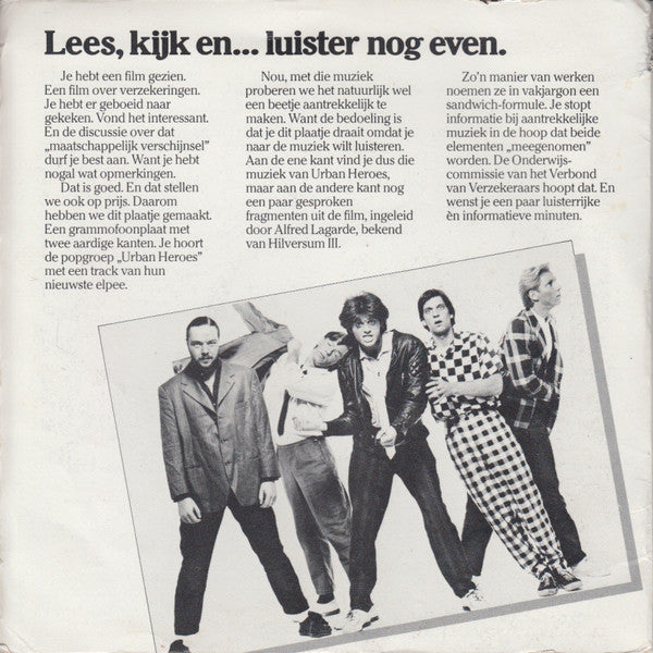 Alfred Lagarde, Urban Heroes : Gesprekken Over Verzekeringen / We Are Urban Heroes (7", Single, Promo)