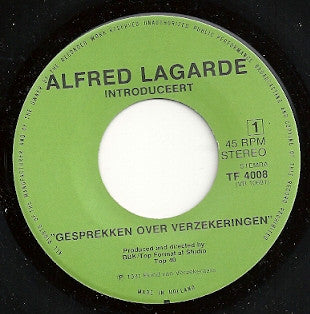Alfred Lagarde, Urban Heroes : Gesprekken Over Verzekeringen / We Are Urban Heroes (7", Single, Promo)
