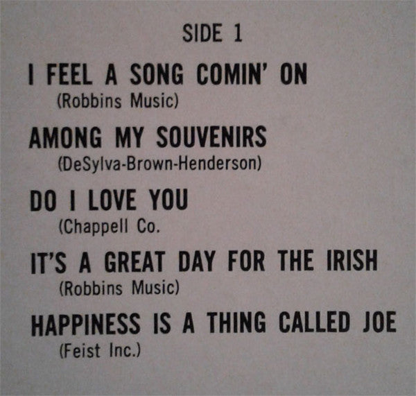 Judy Garland : I Feel A Song Coming On (LP, Comp)