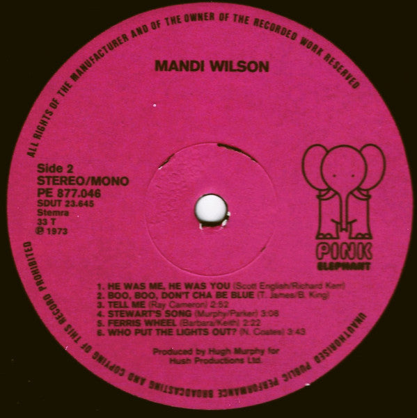 Mandi Wilson : Mandi Wilson (LP, Album)