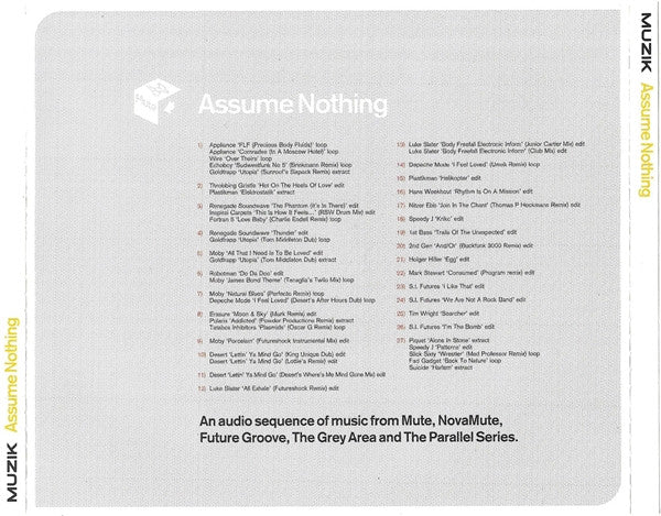 Various : Assume Nothing (CD, Mixed)
