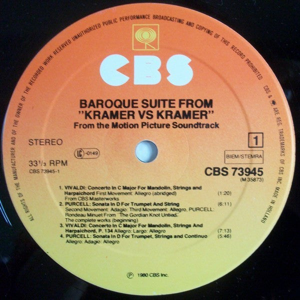 Various : Kramer Vs. Kramer (Soundtrack) (LP, Comp)