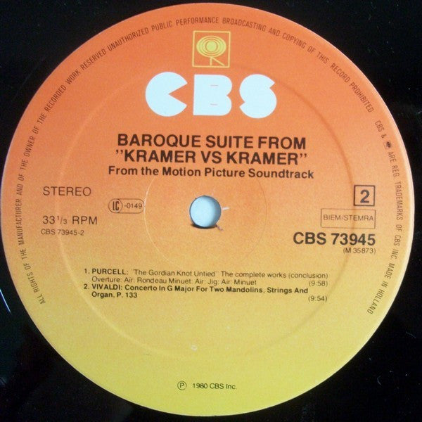 Various : Kramer Vs. Kramer (Soundtrack) (LP, Comp)