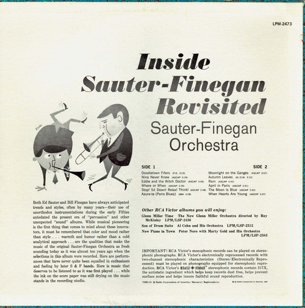 Sauter-Finegan Orchestra : Inside Sauter-Finegan Revisited (LP, Comp, Mono)