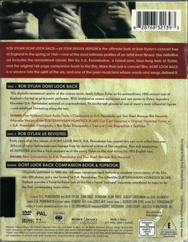 Bob Dylan : Dont Look Back (65 Tour Deluxe Edition) (2xDVD-V, Dlx, PAL)