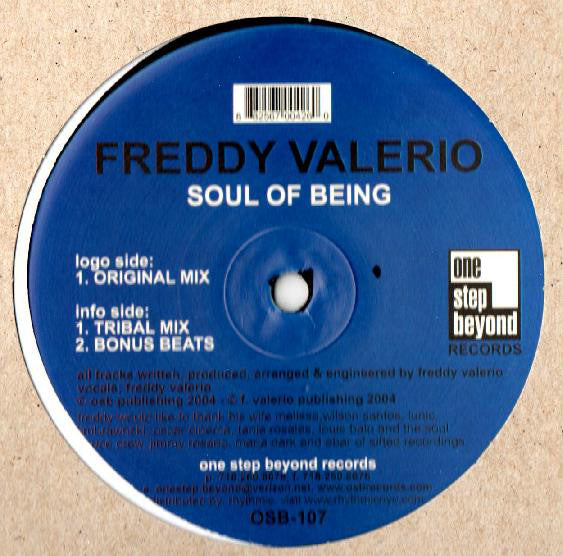Freddy Valerio : Soul Of Being (12")