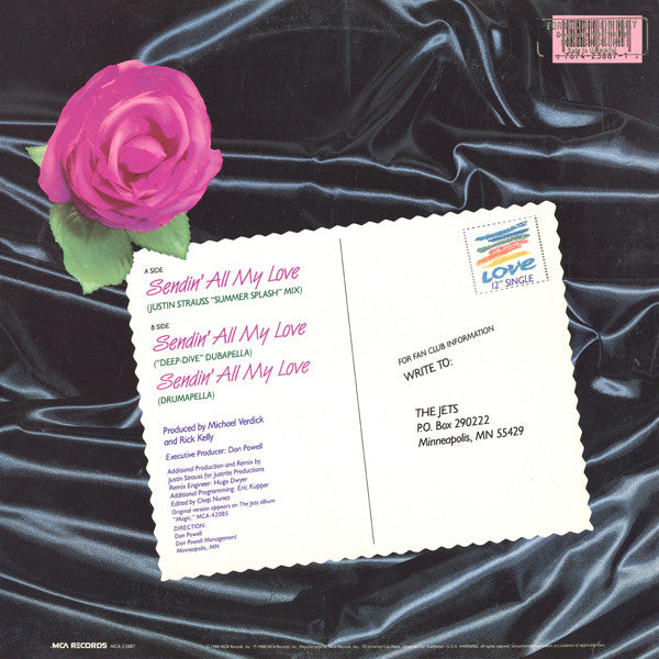 The Jets : Sendin' All My Love (12", Single)
