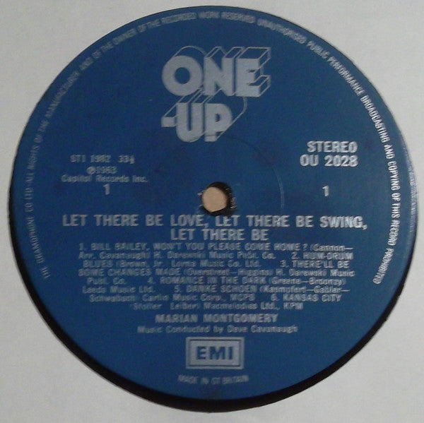 Marian Montgomery : Let There Be Love, Let There Be Swing, Let There Be Marian Montgomery (LP, Album, RE)