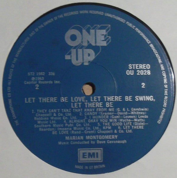 Marian Montgomery : Let There Be Love, Let There Be Swing, Let There Be Marian Montgomery (LP, Album, RE)