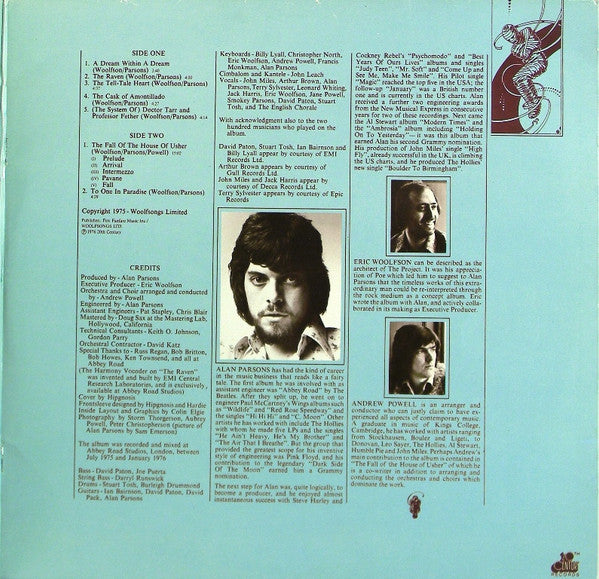 The Alan Parsons Project : Tales Of Mystery And Imagination (LP, Album, RE, Gat)