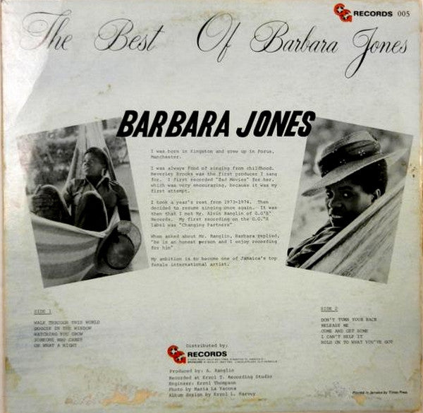 Barbara Jones : Best Of Barbara Jones (LP, Comp)