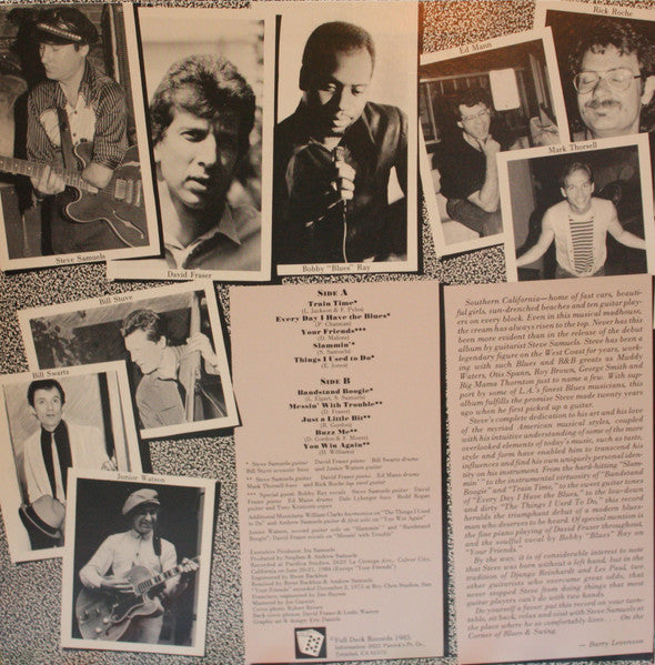Steve Samuels Featuring Dave Fraser (2) : On The Corner Of Blues & Swing (LP, Album)