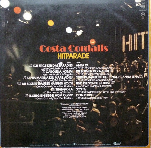 Costa Cordalis : Hitparade - Seine 12 Grössten Erfolge (LP, Comp)