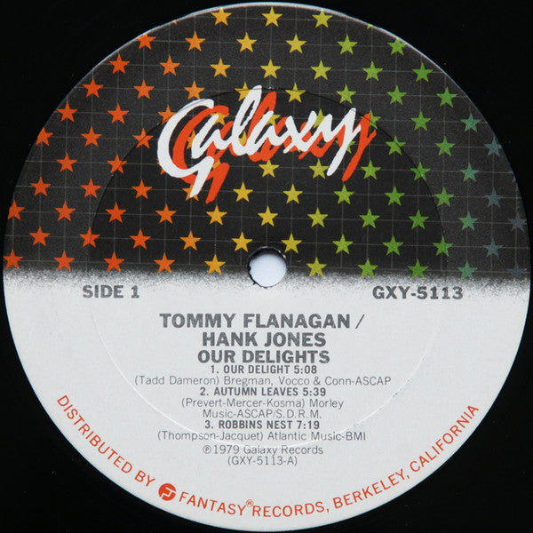 Tommy Flanagan And Hank Jones : Our Delights (LP, Album)