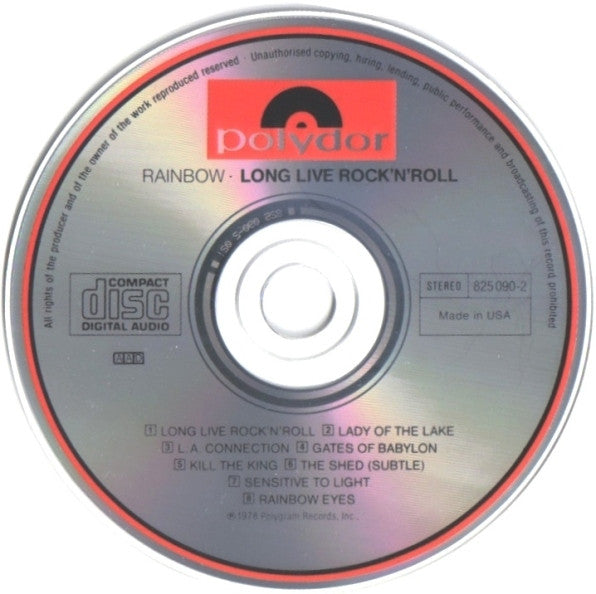 Rainbow : Long Live Rock 'N' Roll (CD, Album, RE)