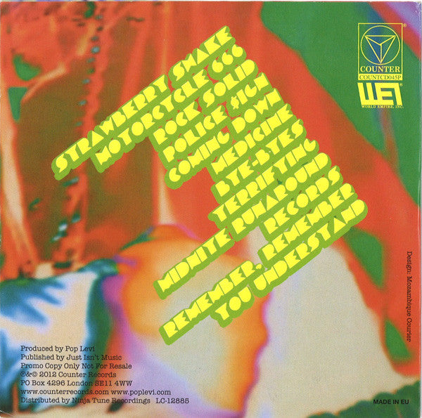 Pop Levi : Medicine (CD, Album, Promo)