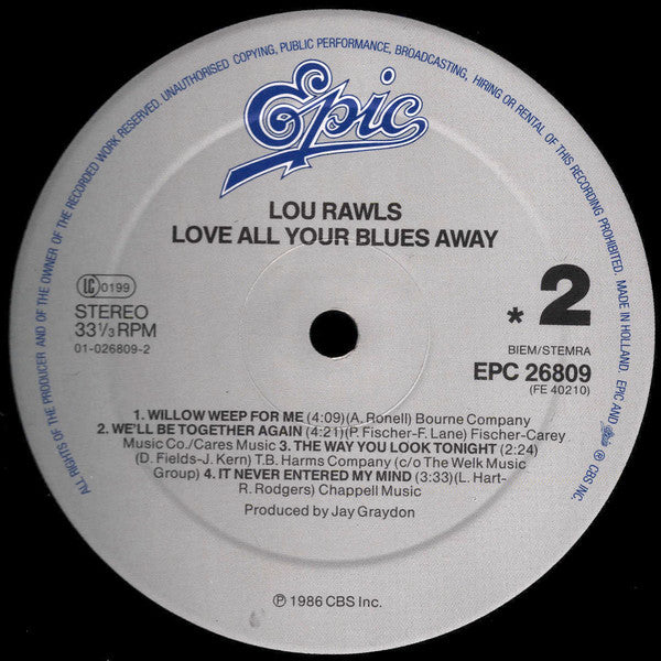 Lou Rawls : Love All Your Blues Away (LP, Album)