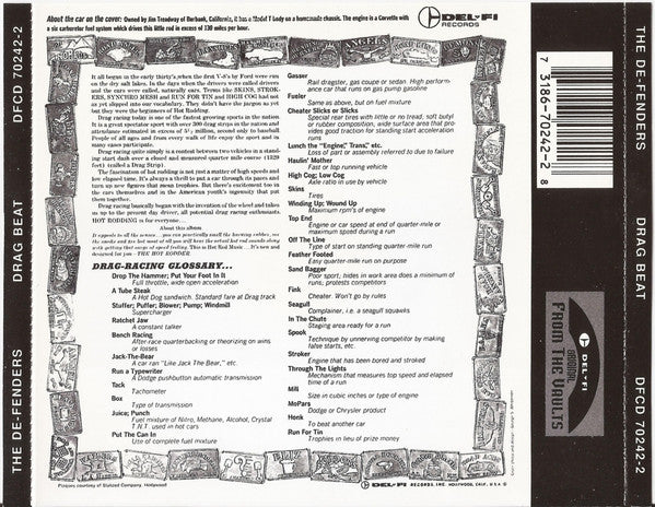 The De-Fenders : Drag Beat (CD, Album, RE)