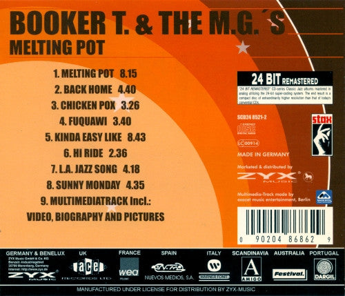 Booker T & The MG's : Melting Pot (CD, Album, Enh, RE, RM)