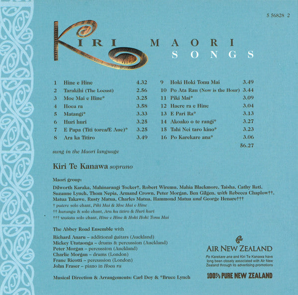 Kiri Te Kanawa : Maori Songs (CD, Album)