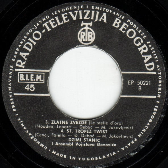Stjepan "Jimmy" Stanić I Ansambl Vojislava Đonovića : To Je Ljubav (7", EP)