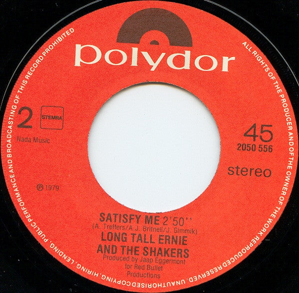 Long Tall Ernie And The Shakers : Witches (Hubble Bubble) (7", Single)