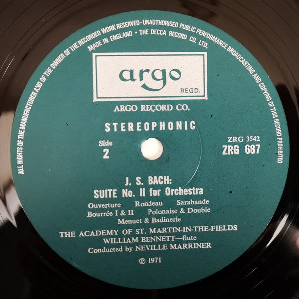 Johann Sebastian Bach – The Academy Of St. Martin-in-the-Fields, Sir Neville Marriner : Suites For Orchestra (2xLP, RP + Box)
