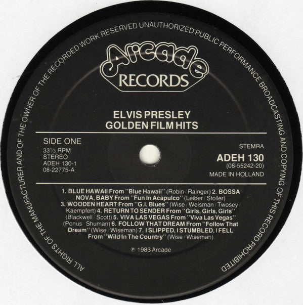 Elvis Presley : Golden Filmhits (2xLP, Comp)