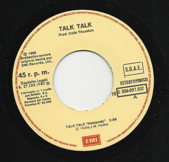 Talk Talk : Hablando (7", Single)