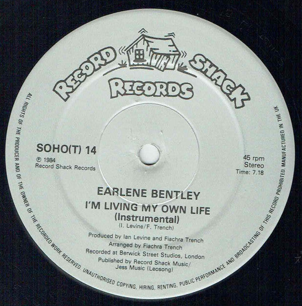 Earlene Bentley : I'm Living My Own Life (12")