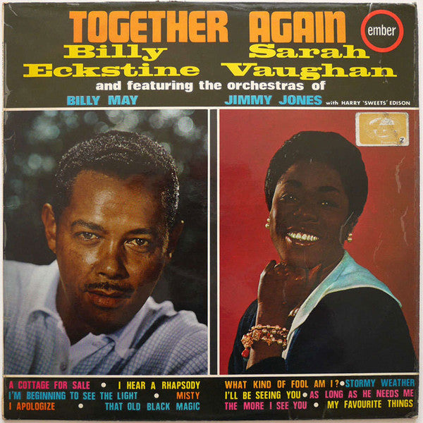 Sarah Vaughan And Billy Eckstine : Together Again (LP, Comp)