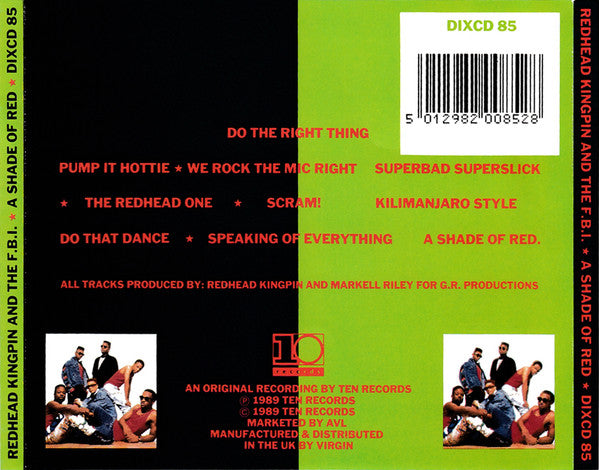 Redhead Kingpin And The FBI : A Shade Of Red (CD, Album)