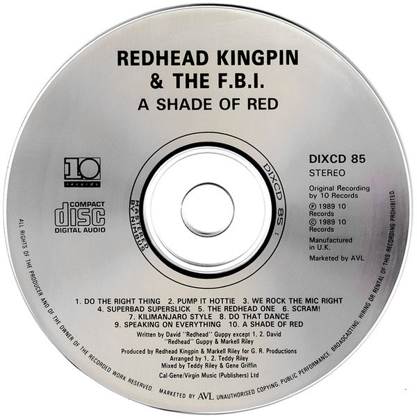 Redhead Kingpin And The FBI : A Shade Of Red (CD, Album)