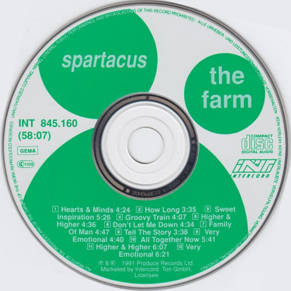 The Farm : Spartacus (CD, Album)