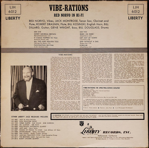 Red Norvo : Vibe-Rations (LP, Album, Mono)