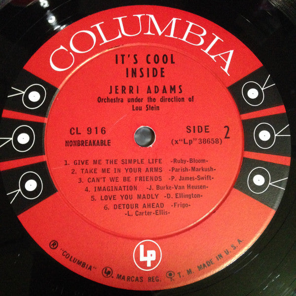 Jerri Adams : It's Cool Inside (LP, Album, Mono)
