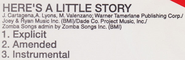Fat Joe : Here's A Little Story / Victim (CD, Promo)