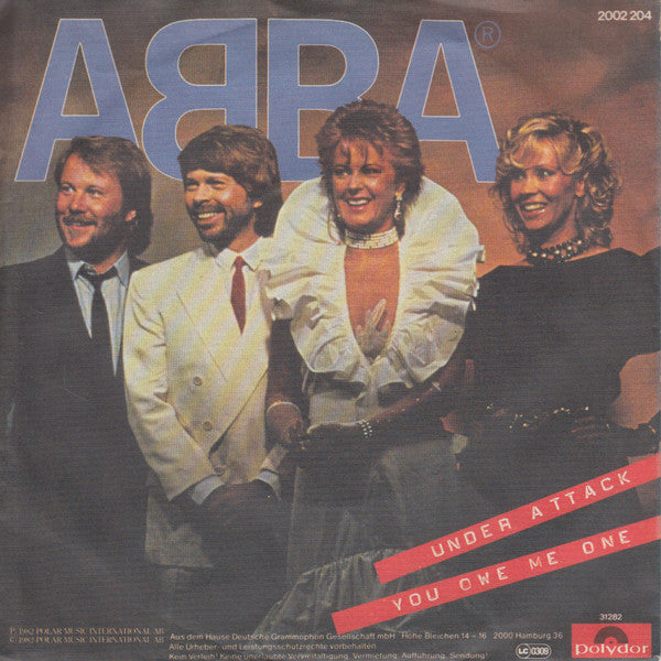 ABBA : Under Attack / You Owe Me One (7", Single)
